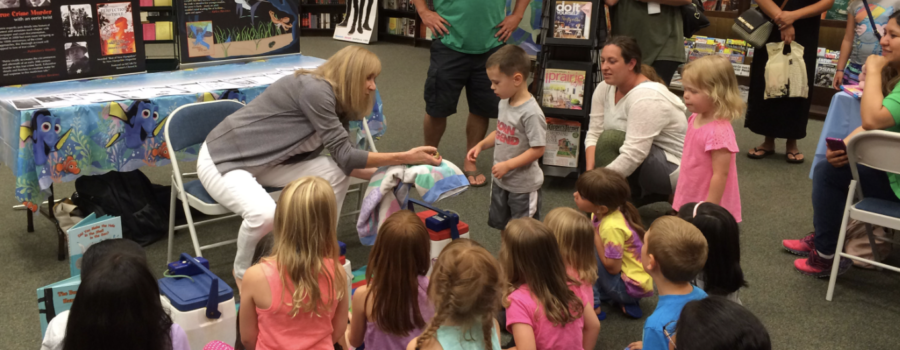 Introducing “Did You Make the Hole in the Shell in the Sea?” at Barnes & Noble’s “Finding Dory” Storytime
