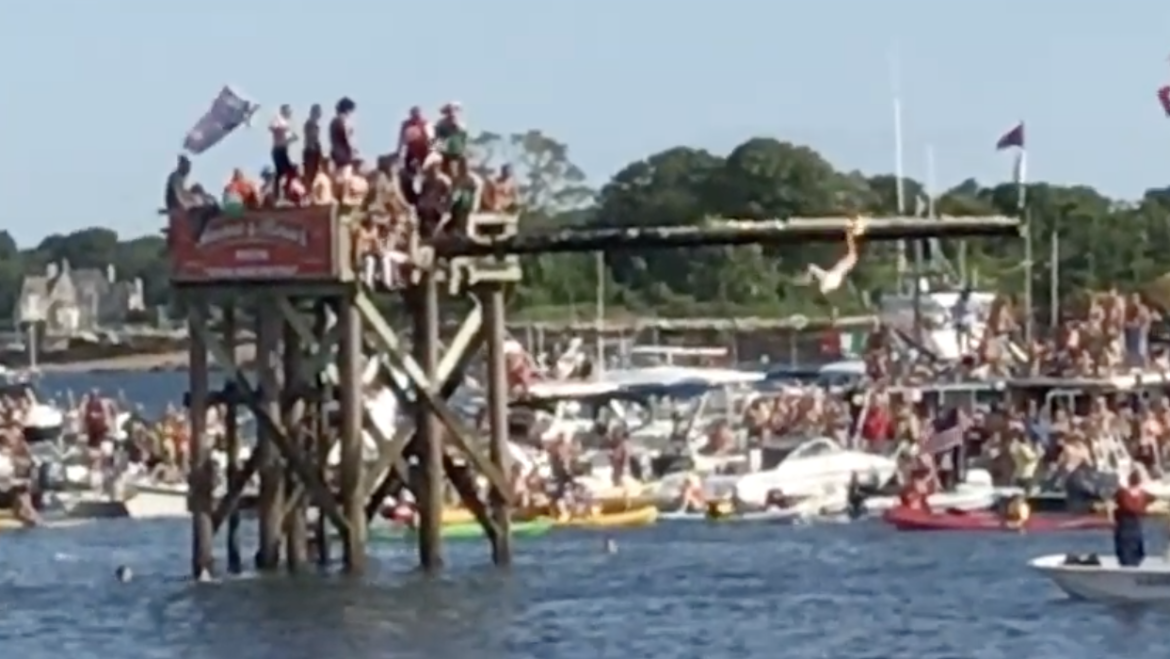 A Brief Video of the 2017 Greasy Pole Contest in Gloucester