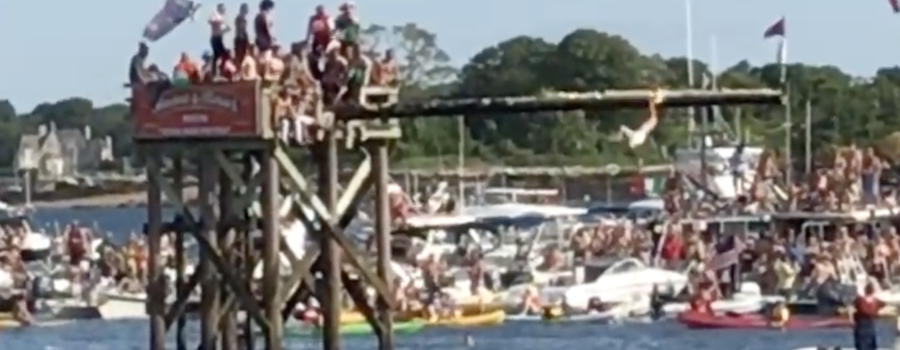 A Brief Video of the 2017 Greasy Pole Contest in Gloucester